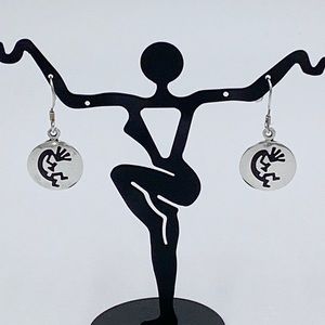 Kokopelli Sterling Silver Earrings